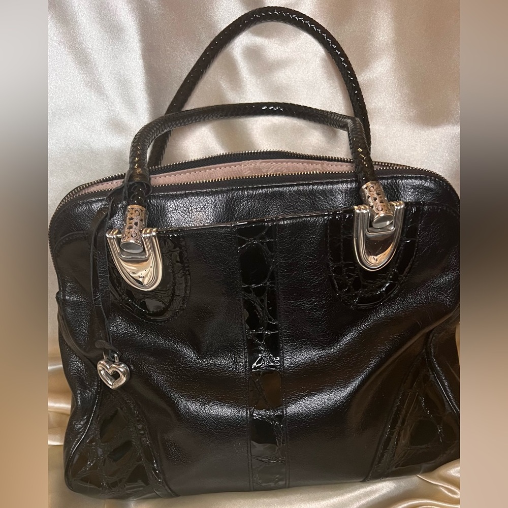 Vintage Black Brighton Shoulder Bag